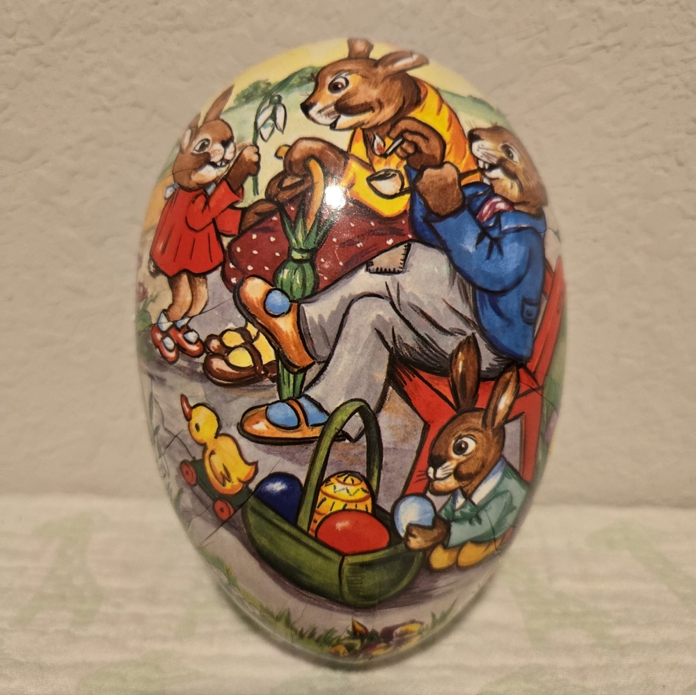 Vintage Nestler Paper Mache Easter Egg From Germany. 9 Inches